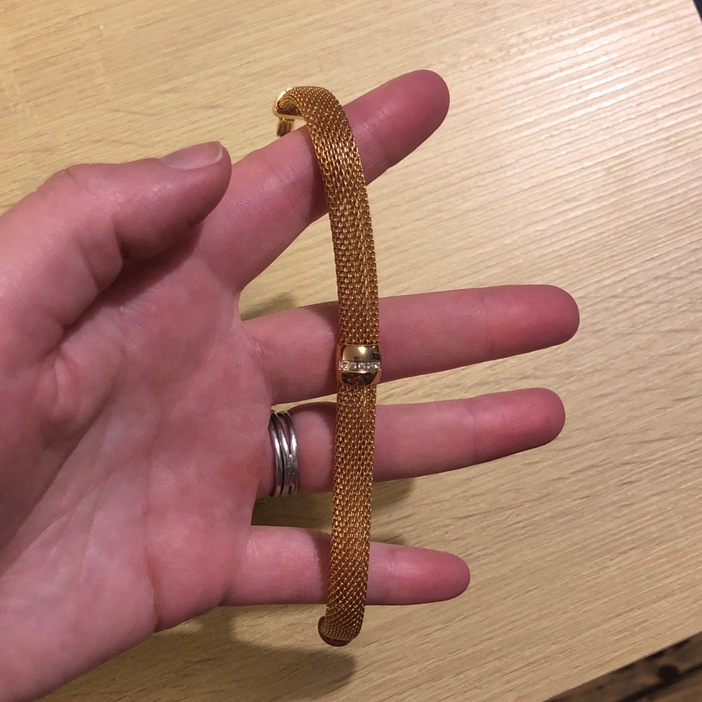 Ross-Simons Gold Mesh Bracelet - Picture 2 of 3